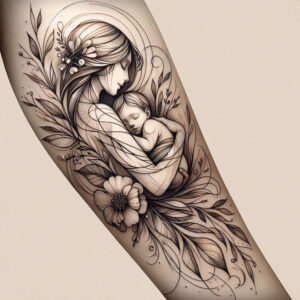 jesus-spirit-tattoo – tattoo design ideas free ai generated – lifelike-eyes – for-shoulder-blade – Gallery: jesus-inkby-ai
