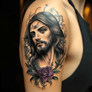 jesus tattoo design ideas high-resolution tattoo divine grace for upper chest