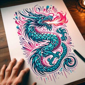 mystical-lion – tattoo design ideas free ai generated – realism-true-skin – for-palm – Gallery: lions-inkby-ai