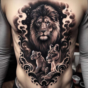 lions tattoo design ideas Realism crisp detail detailed anatomy for hip