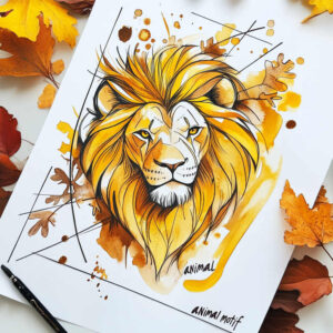lions tattoo design ideas distorted perspective expressive meaning determination