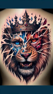 lions tattoo design ideas luminous fierce expression embodying resilience