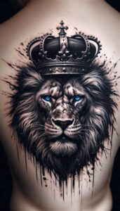 lions tattoo design ideas Surrealism dreamscape king for knee