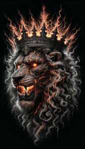 lions tattoo design ideas solid fill mane shows determination