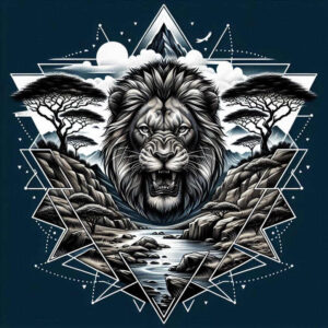 lions tattoo design ideas layered fill strength symbol meaning perseverance