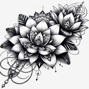 for-women – tattoo design ideas free ai generated – tiny-tattoo – for-triceps – Gallery: lotuses-inkby-ai