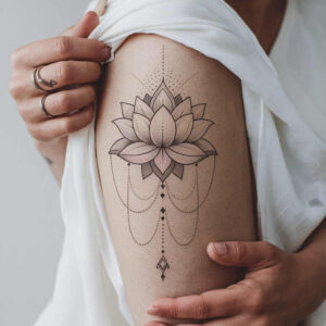 lotus-and-calm – tattoo design ideas free ai generated – open-space – for-toe – Gallery: lotuses-inkby-ai
