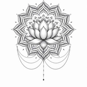 lotuses tattoo design ideas essential calm for back of neck
