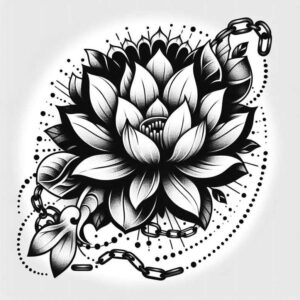 lotuses tattoo design ideas empty space delicate shows determination