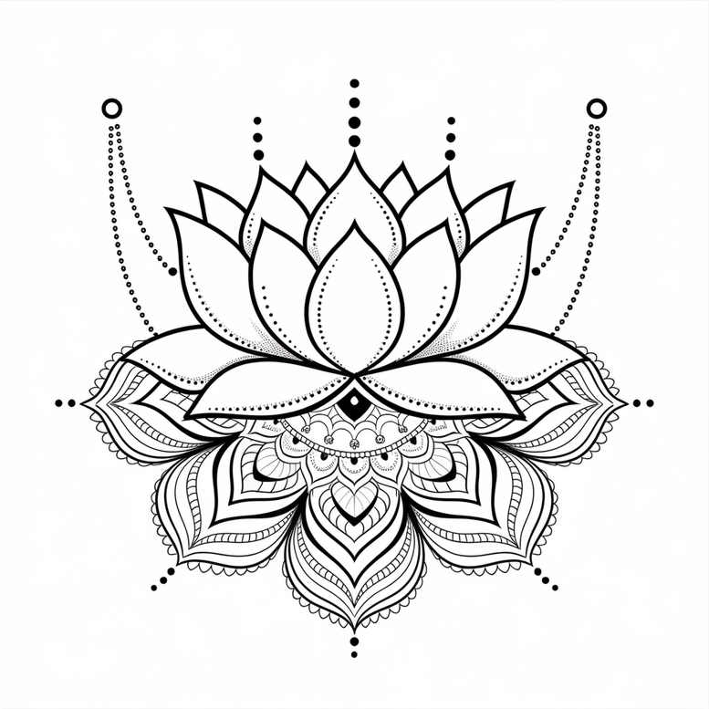 lotuses tattoo design ideas sparse detailed petals for toe