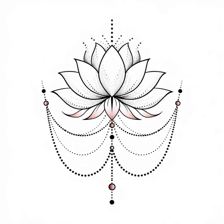 lotuses tattoo design ideas crisp outline floral for back of neck