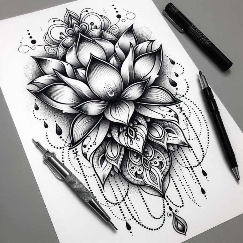 lotuses tattoo design ideas iconic floral motifs for foot