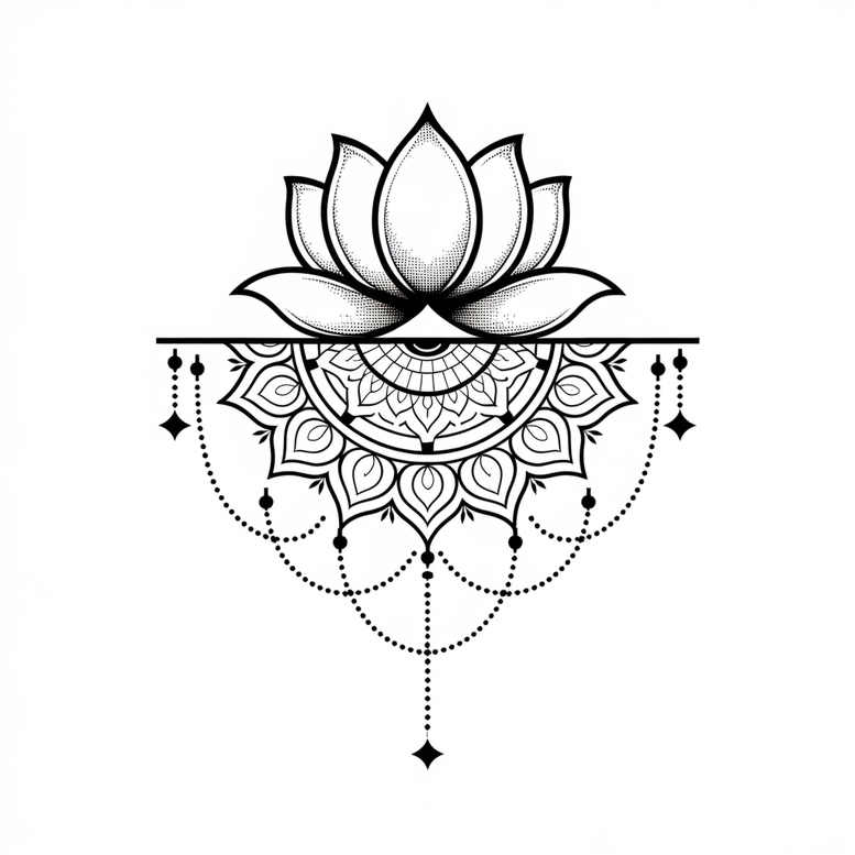 lotuses tattoo design ideas discreet mark flowing lines represents courage