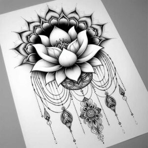 lotuses tattoo design ideas dotwork layered meaning resilience