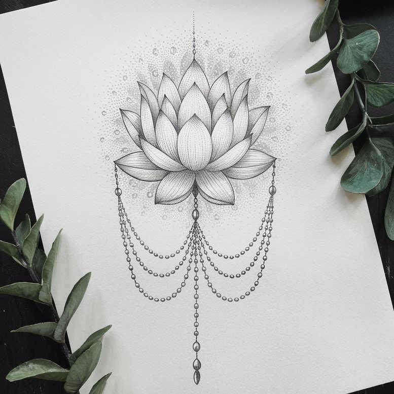 lotuses tattoo design ideas pinprick lotus blossom for lower arm
