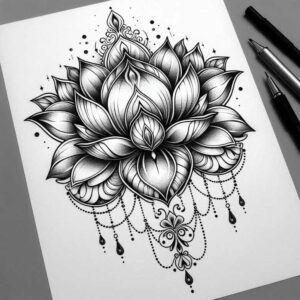 lotuses tattoo design ideas diminutive natural curves for ribs