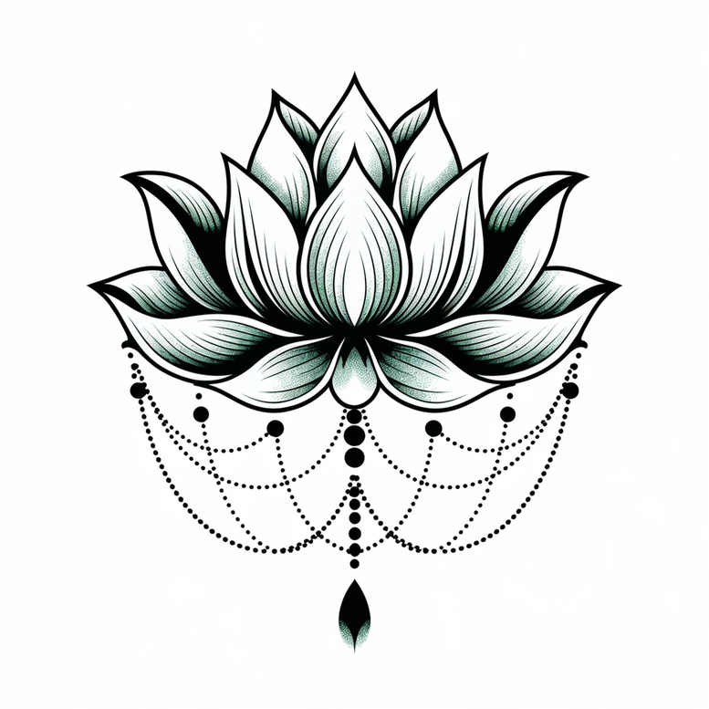 lotuses tattoo design ideas sparse peaceful for side