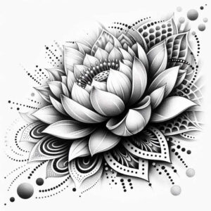 lotuses tattoo design ideas simple dot peaceful stands for resilience