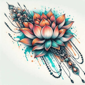 lotuses tattoo design ideas crisp outline sacred flower symbol of determination