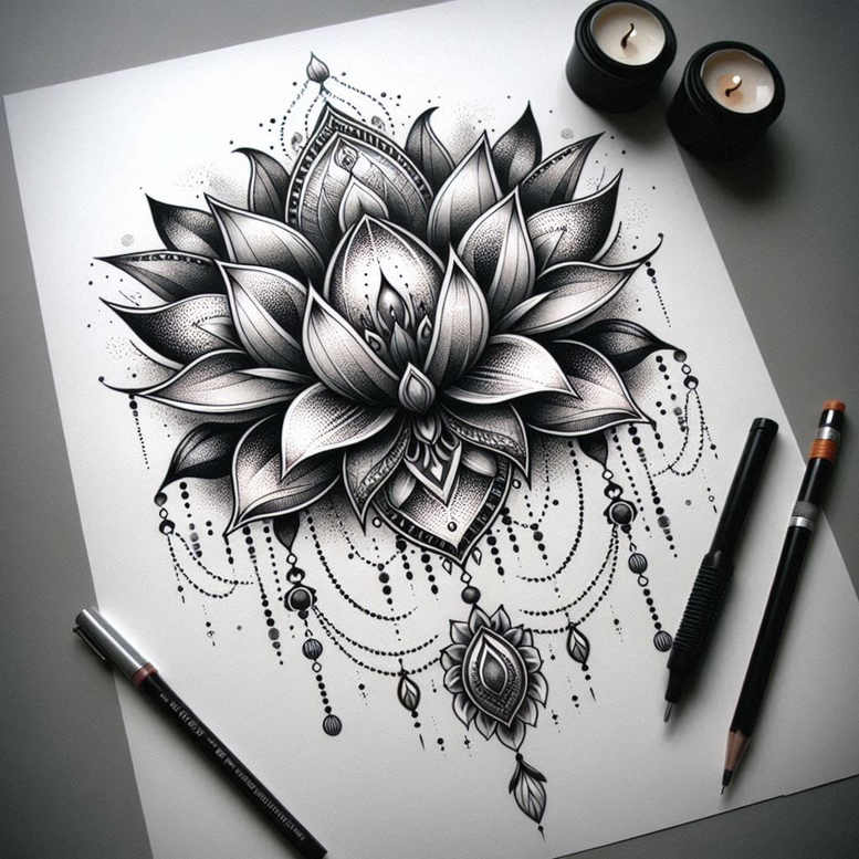 lotuses tattoo design ideas essential lines serene for hand