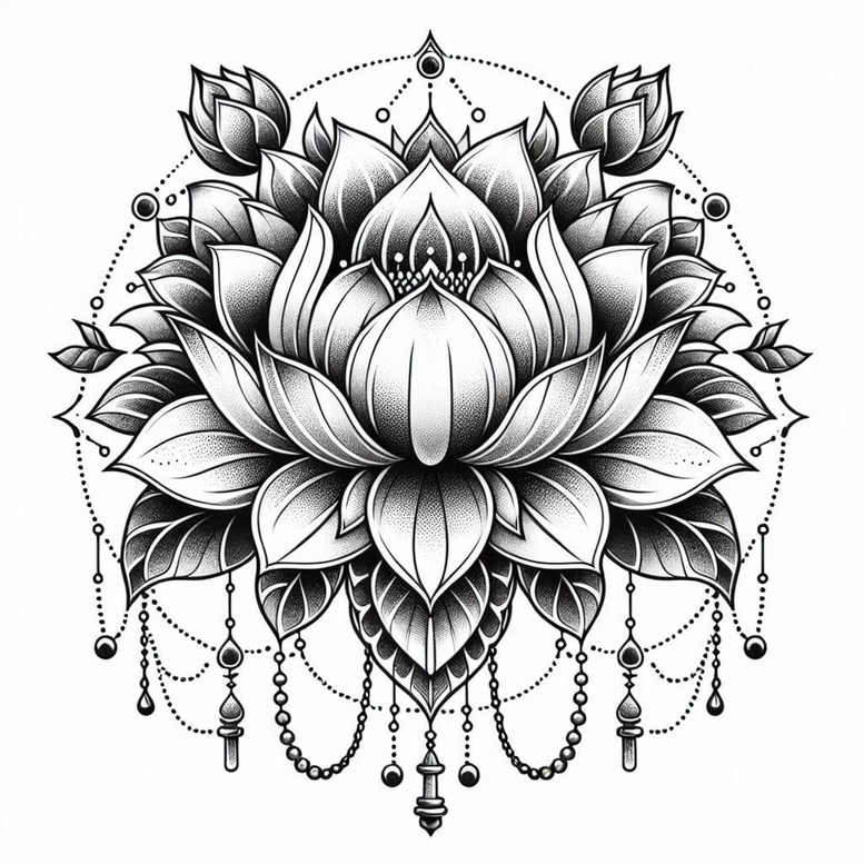 lotuses tattoo design ideas delicate serene symbolising courage