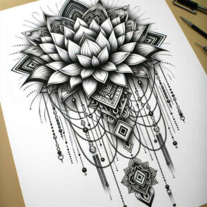 lotuses tattoo design ideas tiny detail serene symbolising courage