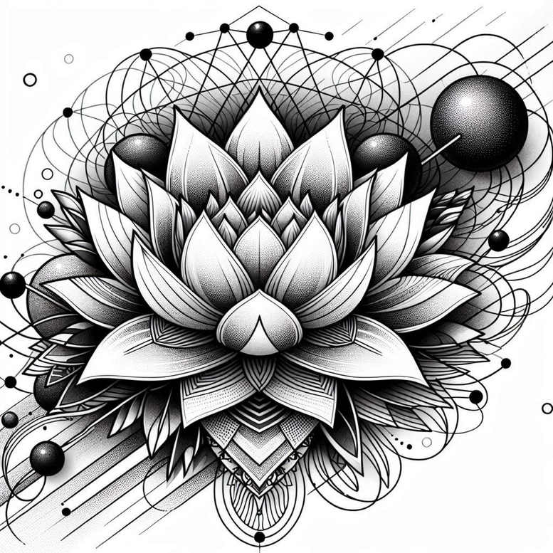 lotuses tattoo design ideas no excess soft edges strength and power