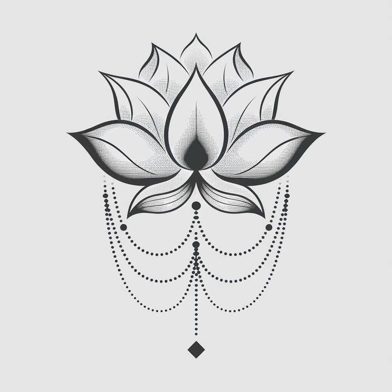 lotuses tattoo design ideas discreet ink soft gradients symbolising courage
