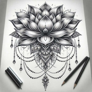 lotuses tattoo design ideas empty space spiritual for upper arm
