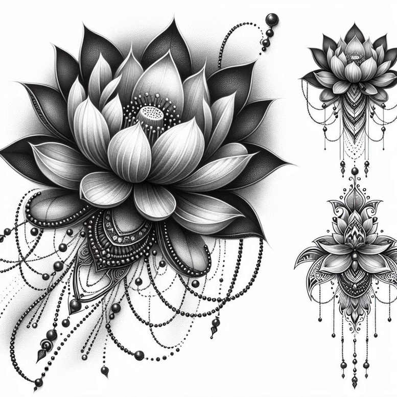 lotuses tattoo design ideas lightweight spiritual symbolising resilience