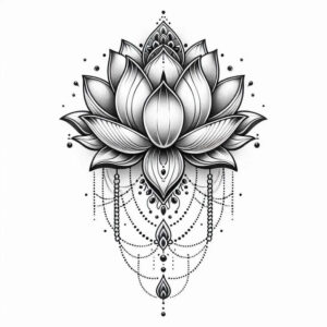 lotuses tattoo design ideas thin script symbolic meaning for temple