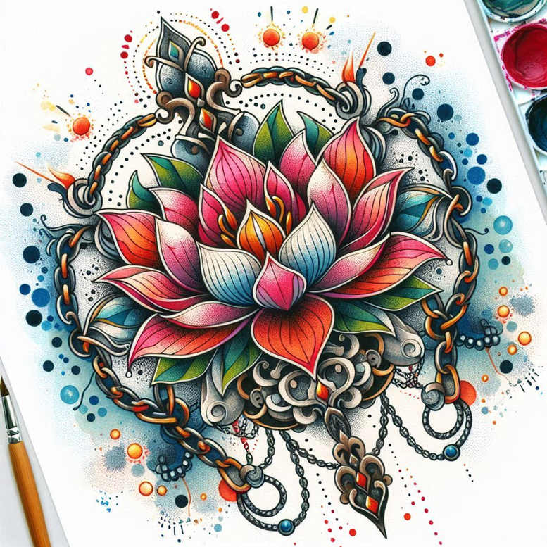 lotuses tattoo design ideas pure design symbolic symbol of strength
