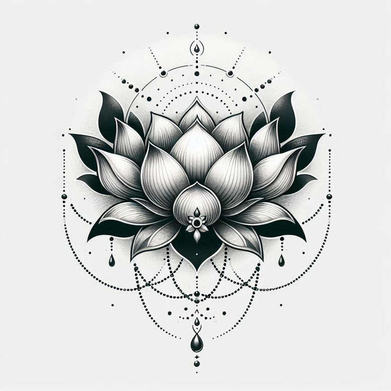 lotuses tattoo design ideas micro art water lily embodying strength