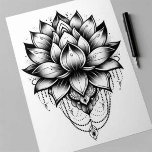 lotuses tattoo design ideas clear-cut water lily symbol of courage