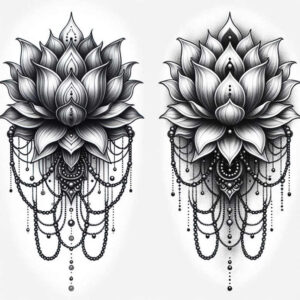 lotuses tattoo design ideas single dot water lily symbol of determination