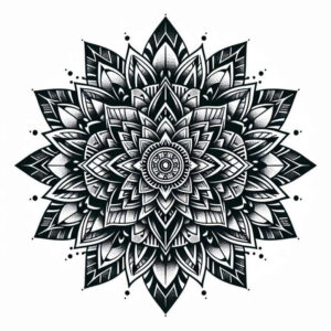 celestial – tattoo design ideas free ai generated – radial-symmetry – for-back-of-neck – Gallery: mandalas-and-similar-inkby-ai