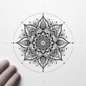 circular-grid – tattoo design ideas free ai generated – ornate – for-palm – Gallery: mandalas-and-similar-inkby-ai