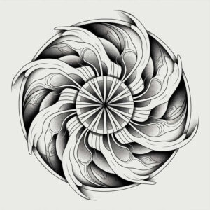 complex-design – tattoo design ideas free ai generated – transcendent – for-temple – Gallery: mandalas-and-similar-inkby-ai