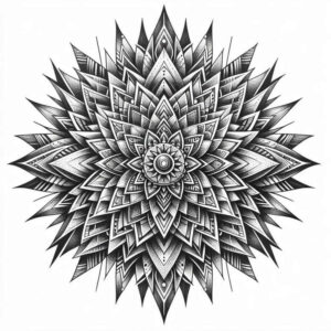 concentric-circles – tattoo design ideas free ai generated – intricate – for-lower-back – Gallery: mandalas-and-similar-inkby-ai