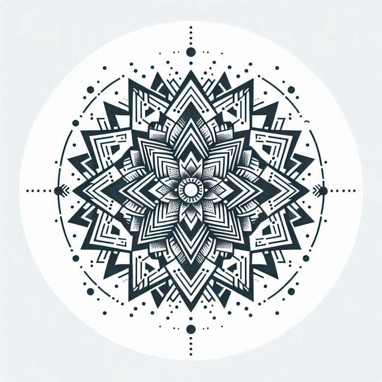 continuous-pattern – tattoo design ideas free ai generated – holy-pattern – for-lower-chest – Gallery: mandalas-and-similar-inkby-ai