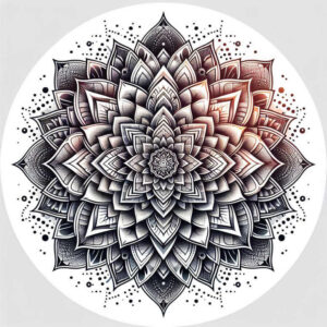 continuous-pattern – tattoo design ideas free ai generated – serenity – for-lower-arm – Gallery: mandalas-and-similar-inkby-ai