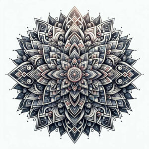 delicate-outline – tattoo design ideas free ai generated – cosmic – for-chest – Gallery: mandalas-and-similar-inkby-ai