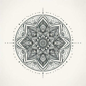 delicate-outline – tattoo design ideas free ai generated – transcendent – for-shoulder-blade – Gallery: mandalas-and-similar-inkby-ai