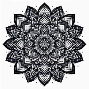 detailed-symmetry – tattoo design ideas free ai generated – concentric-circles – for-ankle – Gallery: mandalas-and-similar-inkby-ai