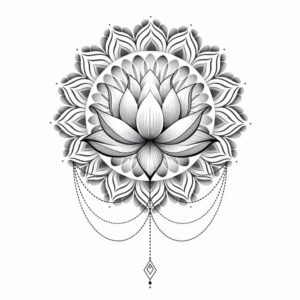 filigree – tattoo design ideas free ai generated – detailed-lines – for-back-of-neck – Gallery: mandalas-and-similar-inkby-ai