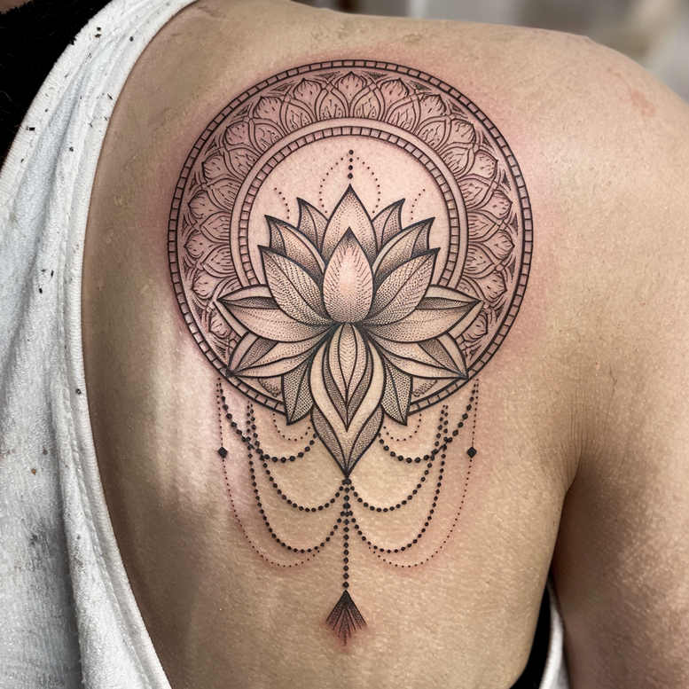 holy-pattern – tattoo design ideas free ai generated – meditative-art – for-lower-thigh – Gallery: mandalas-and-similar-inkby-ai