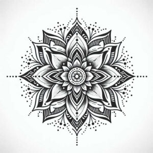 holy-pattern – tattoo design ideas free ai generated – unending – for-upper-thigh – Gallery: mandalas-and-similar-inkby-ai