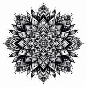 interlaced – tattoo design ideas free ai generated – concentric-circles – for-heel – Gallery: mandalas-and-similar-inkby-ai