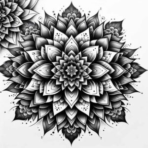 mesmerizing – tattoo design ideas free ai generated – centered – for-ankle – Gallery: mandalas-and-similar-inkby-ai