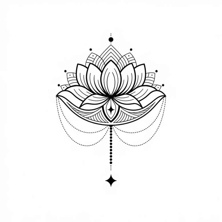 mesmerizing – tattoo design ideas free ai generated – ornamental-swirl – for-lower-back – Gallery: mandalas-and-similar-inkby-ai